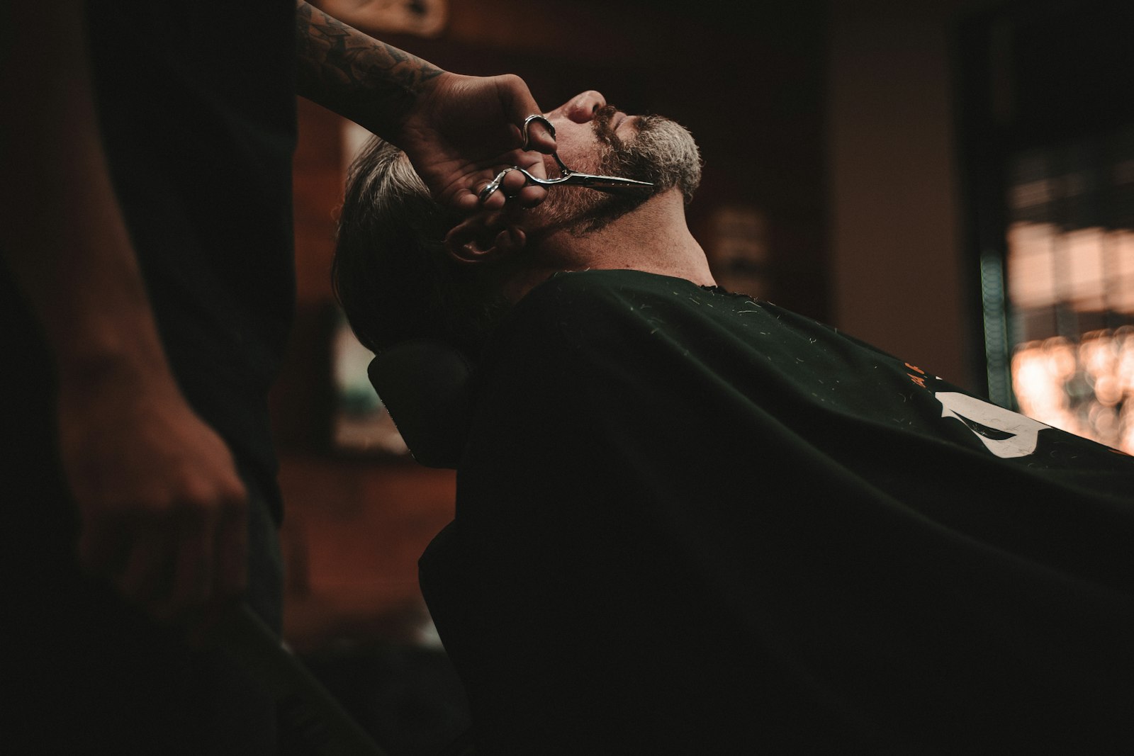 A finished fade from the back
